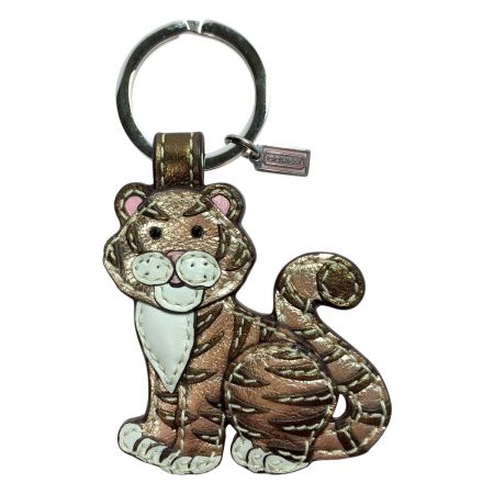  COACH コーチ タイガー キーホルダー メタリック