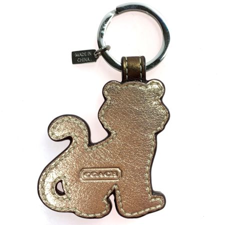  COACH コーチ タイガー キーホルダー メタリック