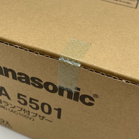  Panasonic パナソニック EA5501 レッド 警報ランプ付ブザー 屋側用 1個 AC100V 付属品完備 未使用品