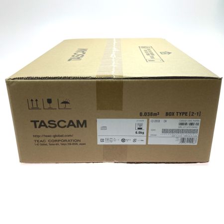  TASCAM CD-200SB 業務用CDプレーヤー SD/SDHCカード USBメモリー対応 2023年製 未使用品 付属品完備