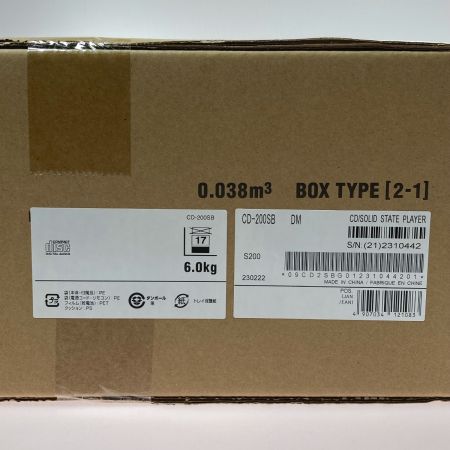  TASCAM CD-200SB 業務用CDプレーヤー SD/SDHCカード USBメモリー対応 2023年製 未使用品 付属品完備