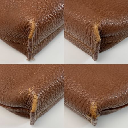  BURBERRY バーバリー レザー シャドーホース ブラウン ショルダーバッグ 