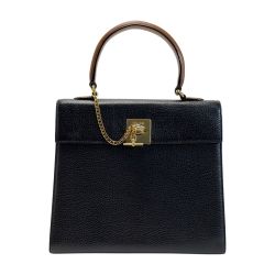☆☆ CELINE セリーヌ M08 ブラック ハンドバッグ レディース サークル金具 Cランク