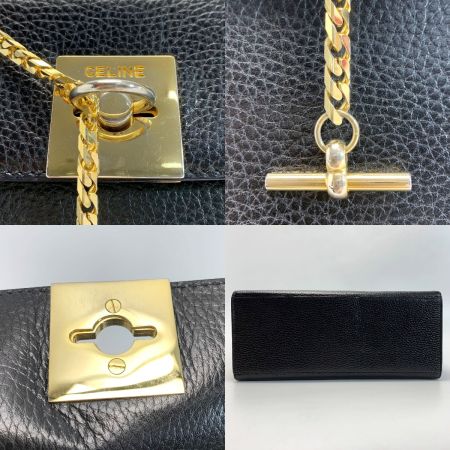  CELINE セリーヌ M08 ブラック ハンドバッグ レディース サークル金具
