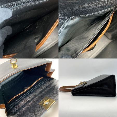  CELINE セリーヌ M08 ブラック ハンドバッグ レディース サークル金具