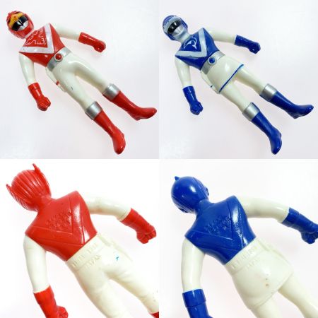   超獣戦隊ライブマン  レッドファルコン ブルードルフィン 仮面ライダーブラックRX  秘書ロボットコロン ガードノイドガッシュ ソフビ5体