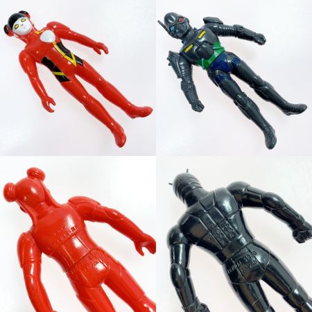   超獣戦隊ライブマン  レッドファルコン ブルードルフィン 仮面ライダーブラックRX  秘書ロボットコロン ガードノイドガッシュ ソフビ5体