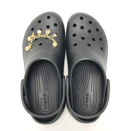  CROCS クロックス サンダル クラシック プラットフォーム クロッグ ブラック W7 23cm 厚底 206750 レディース