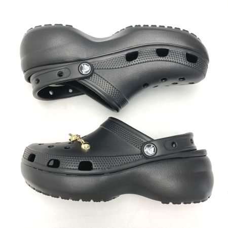  CROCS クロックス サンダル クラシック プラットフォーム クロッグ ブラック W7 23cm 厚底 206750 レディース
