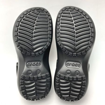  CROCS クロックス サンダル クラシック プラットフォーム クロッグ ブラック W7 23cm 厚底 206750 レディース