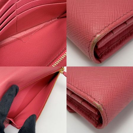  PRADA プラダ サフィアーノ 1MH132 ピオニア 財布 カードホルダー ギャランティーカード付