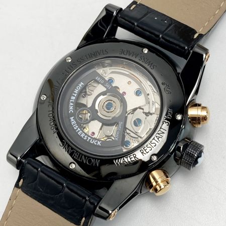  MONTBLANC モンブラン タイムウォーカー クロノグラフ デイト 7187 ブラック 自動巻き メンズ 腕時計 