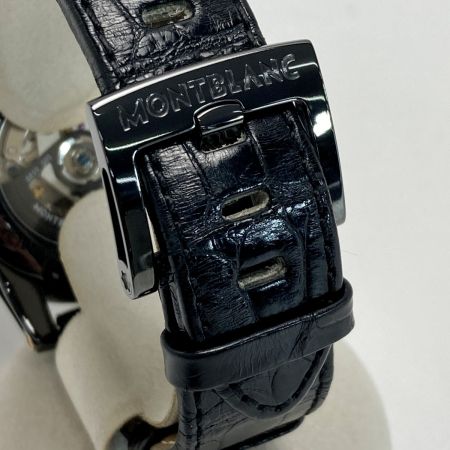  MONTBLANC モンブラン タイムウォーカー クロノグラフ デイト 7187 ブラック 自動巻き メンズ 腕時計 