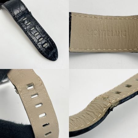  MONTBLANC モンブラン タイムウォーカー クロノグラフ デイト 7187 ブラック 自動巻き メンズ 腕時計 