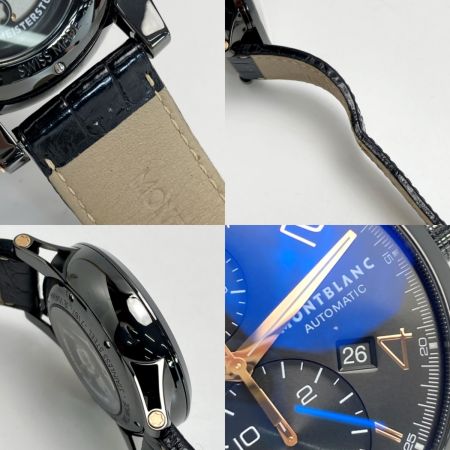  MONTBLANC モンブラン タイムウォーカー クロノグラフ デイト 7187 ブラック 自動巻き メンズ 腕時計 
