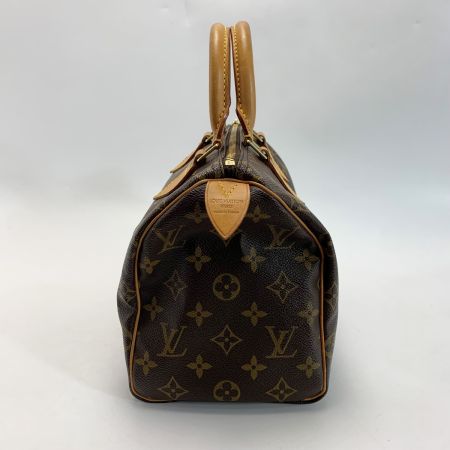 LOUIS VUITTON ルイヴィトン モノグラム スピーディ25 M41528 ブラウン ミニボストンバッグ パドロック有