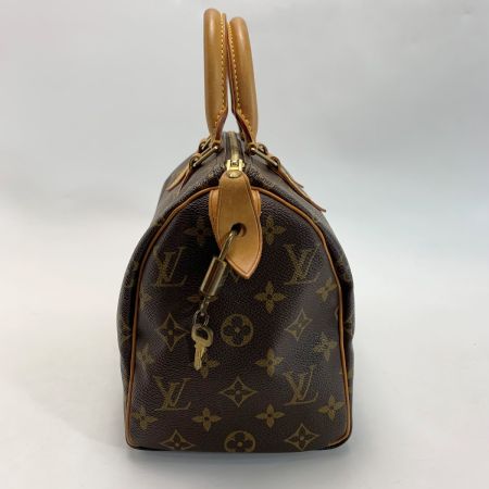  LOUIS VUITTON ルイヴィトン モノグラム スピーディ25 M41528 ブラウン ミニボストンバッグ パドロック有