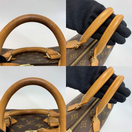 LOUIS VUITTON ルイヴィトン モノグラム スピーディ25 M41528 ブラウン ミニボストンバッグ パドロック有