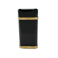 ☆☆ Cartier カルティエ ガスライター ヴィンテージ ブラックラッカー ローラー Bランク