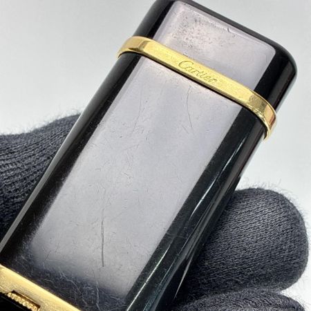  Cartier カルティエ ガスライター ヴィンテージ ブラックラッカー ローラー