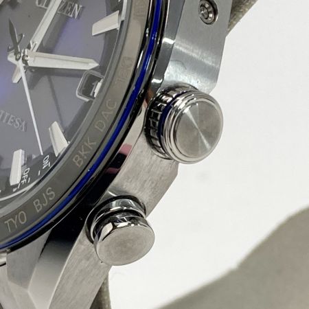  CITIZEN シチズン アテッサ ACT Line UNITE with BLUE CB0288-65L ブルー 電波ソーラー メンズ 腕時計 箱有