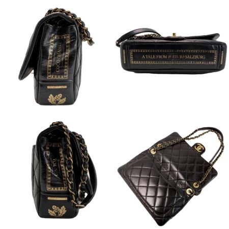  CHANEL シャネル マトラッセ シングルフラップ チェーンショルダーバッグ  「ﾌﾞｯｸﾊﾞｯｸﾞ」 ブラック レザー ゴールド金具