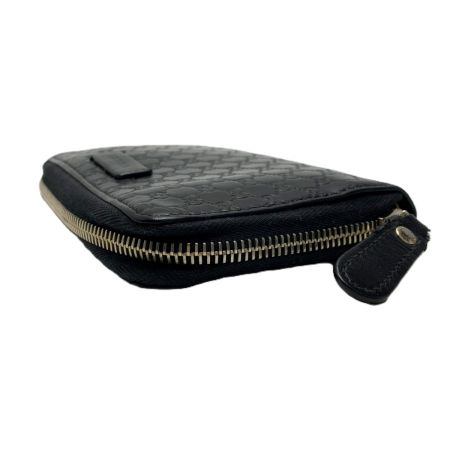  GUCCI グッチ レザー 449423 ブラック ラウンドファスナー財布
