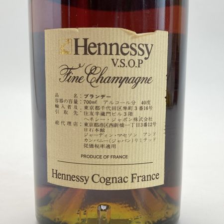  Hennessy ヘネシー VSOP 700ml 40度 ブランデー コニャック 古酒 未開栓