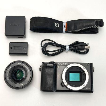  SONY ソニー ミラーレス一眼カメラ α6000 パワーズームレンズキット ILCE-6000L ブラック