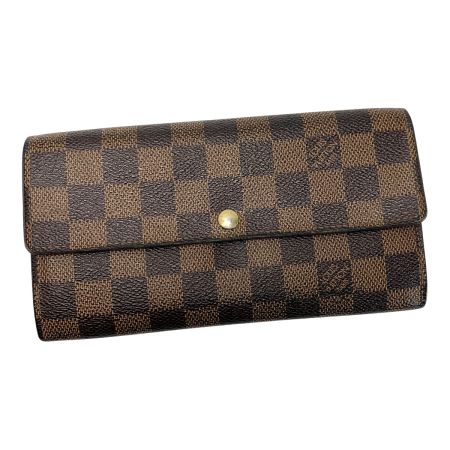  LOUIS VUITTON ルイヴィトン ダミエ ポルトフォイユ・サラ N61734 エベヌ 財布