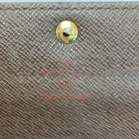  LOUIS VUITTON ルイヴィトン ダミエ ポルトフォイユ・サラ N61734 エベヌ 財布