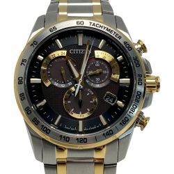 ☆☆ CITIZEN シチズン エコドライブ アトミック タイムキーピング E610-S104840 電波ソーラー メンズ 腕時計 Bランク