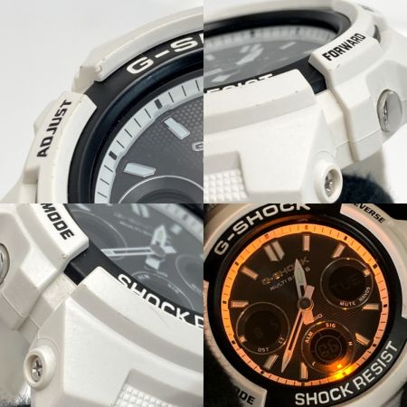  CASIO カシオ G-SHOCK アナデジ AWG-M100SBW-7AJF ホワイト＆ブラック 電波ソーラー メンズ 腕時計