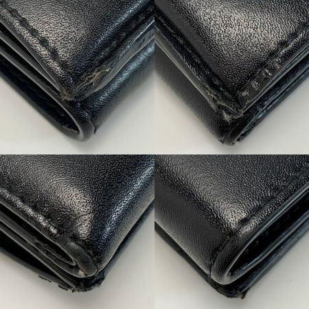  FENDI フェンディ エフイズコンパクト レザー ブラック 3つ折り財布