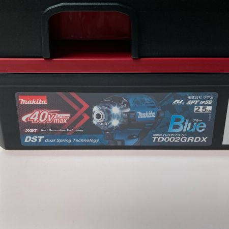  MAKITA マキタ インパクトドライバ TD002GRDX ブルー 未使用品 付属品完備
