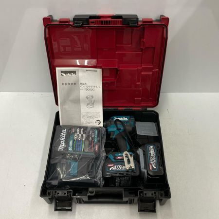  MAKITA マキタ インパクトドライバ TD002GRDX ブルー 未使用品 付属品完備