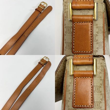  CELINE セリーヌ ベージュ×ブラウン ショルダーバッグ 