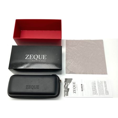  ZEQUE 偏光サングラス F-2044 ブラック 2022年モデル 箱・ケース付き