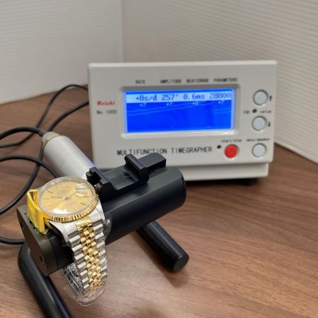  ROLEX ロレックス デイトジャスト メンズ 腕時計 ゴールド文字盤 OH時期不明 16233