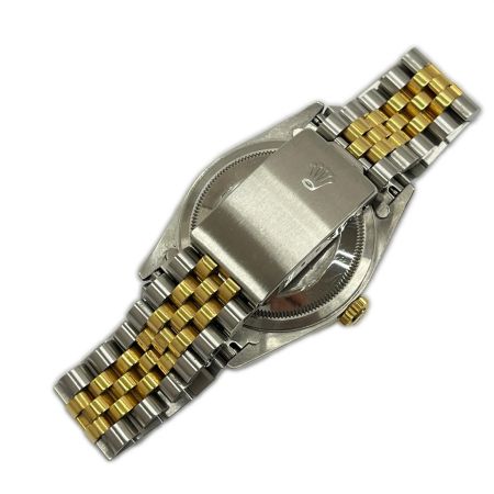  ROLEX ロレックス デイトジャスト メンズ 腕時計 ゴールド文字盤 OH時期不明 16233