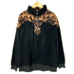 ☆☆ KARAKU ジャケット ハーフジップ ブラック SIZE XL メンズ Bランク