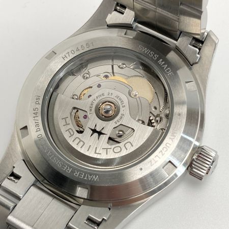  HAMILTON ハミルトン カーキ フィールド オート H70455140 ブルー 自動巻き メンズ 腕時計 箱・取説有