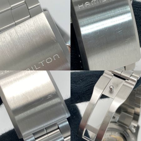  HAMILTON ハミルトン カーキ フィールド オート H70455140 ブルー 自動巻き メンズ 腕時計 箱・取説有