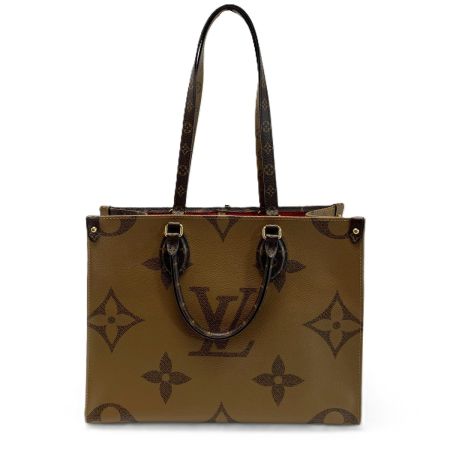  LOUIS VUITTON ルイヴィトン モノグラム・ジャイアントリバース オンザゴーMM M45321 ベージュ×ブラウン