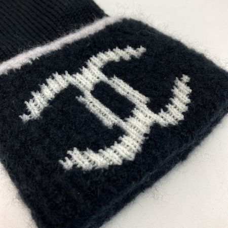  CHANEL シャネル ココマーク 手袋 ブラック ニット グローブ