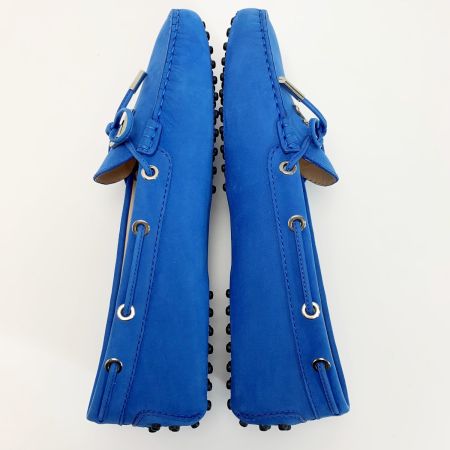  TODS トッズ スウェード  TODSロゴ ブルー モシカン レディース SIZE39（約24.5㎝程度）