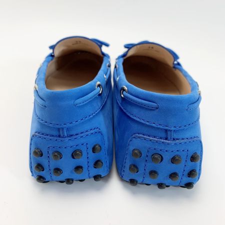  TODS トッズ スウェード  TODSロゴ ブルー モシカン レディース SIZE39（約24.5㎝程度）