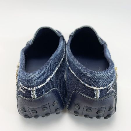  TODS トッズ デニム スパンコール インディゴ パンプス レディース SIZE39（約24.5㎝程度）