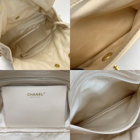  CHANEL シャネル マトラッセ シャイニーラムスキン チェーン AS5315 ベージュ トートバッグ