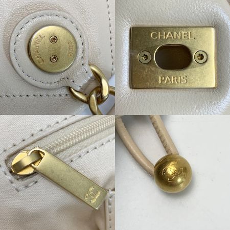  CHANEL シャネル マトラッセ シャイニーラムスキン チェーン AS5315 ベージュ トートバッグ